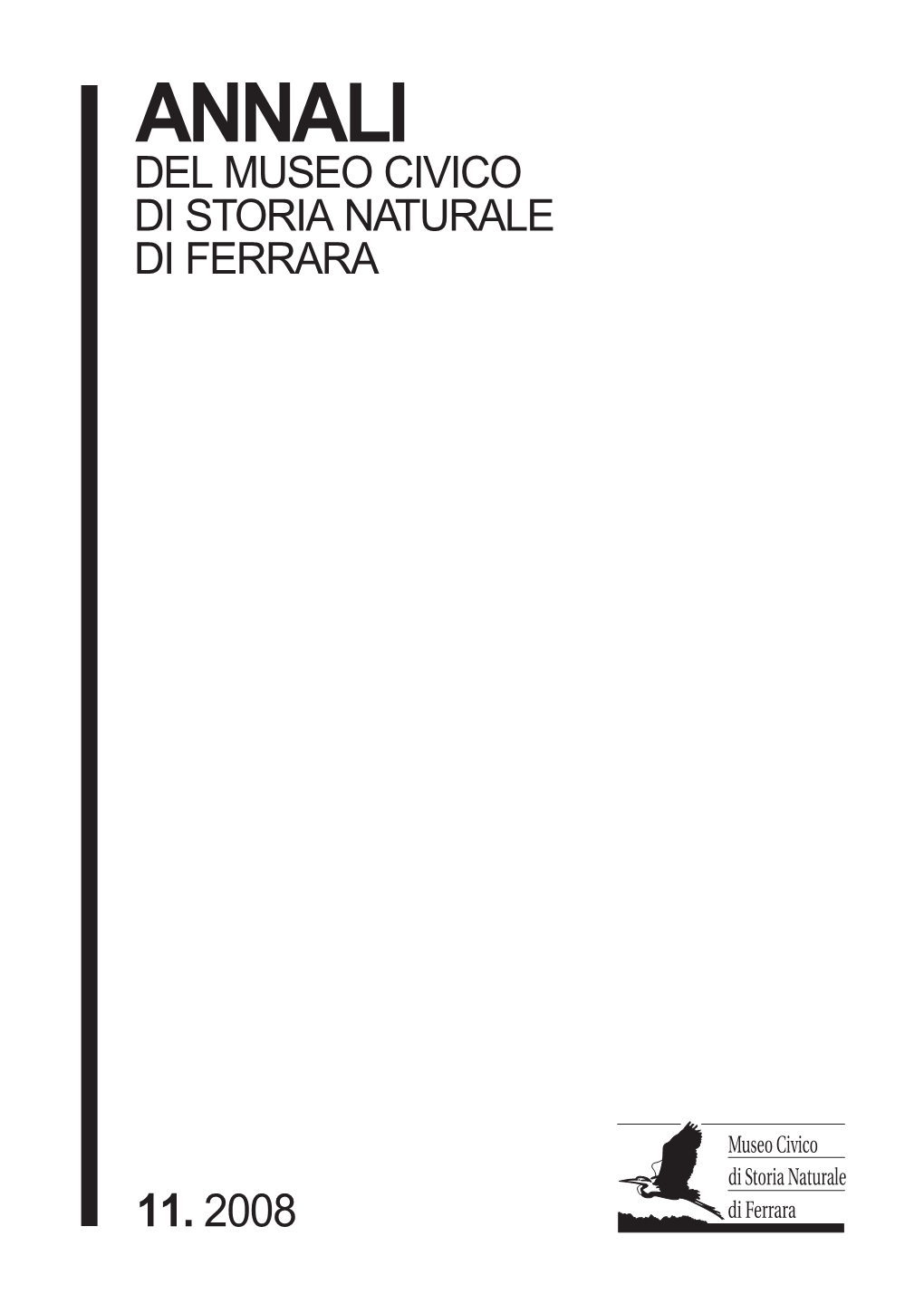 Annali Del Museo Civico Di Storia Naturale Di Ferrara