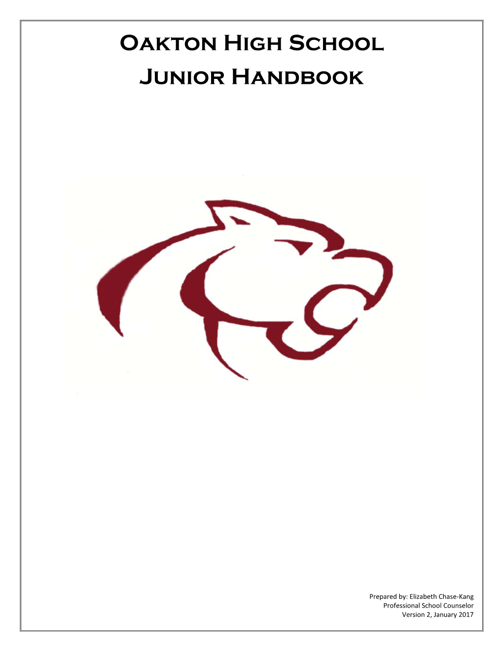 Oakton High School Junior Handbook
