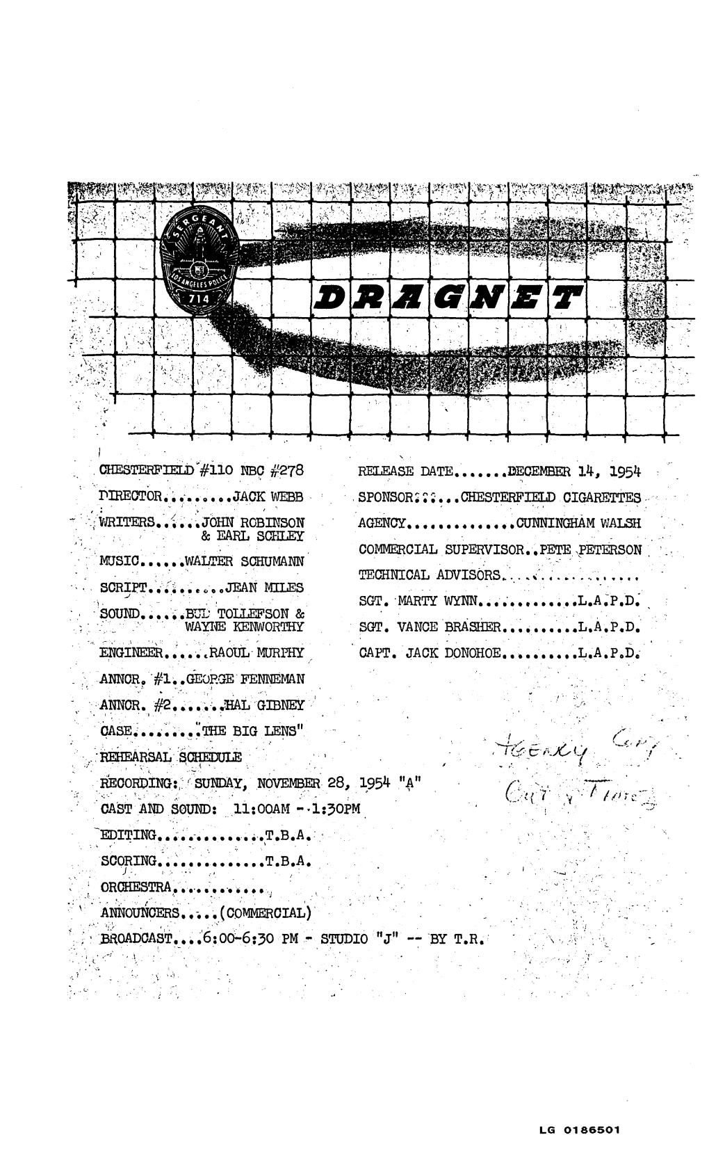 Dragnet 54-12-14 278 the Big Lens.Pdf