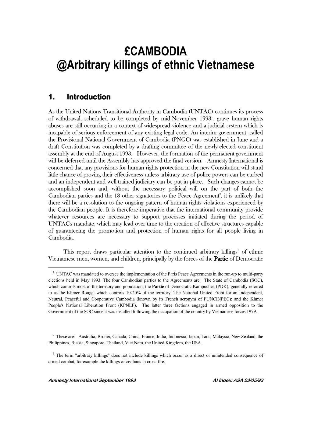 £CAMBODIA @Arbitrary Killings of Ethnic Vietnamese