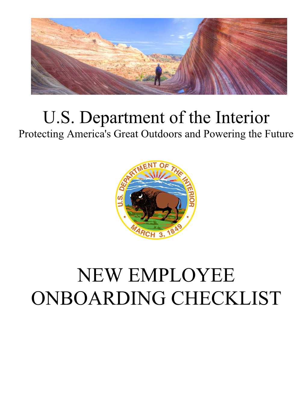 DOI New Employee Onboarding Checklist