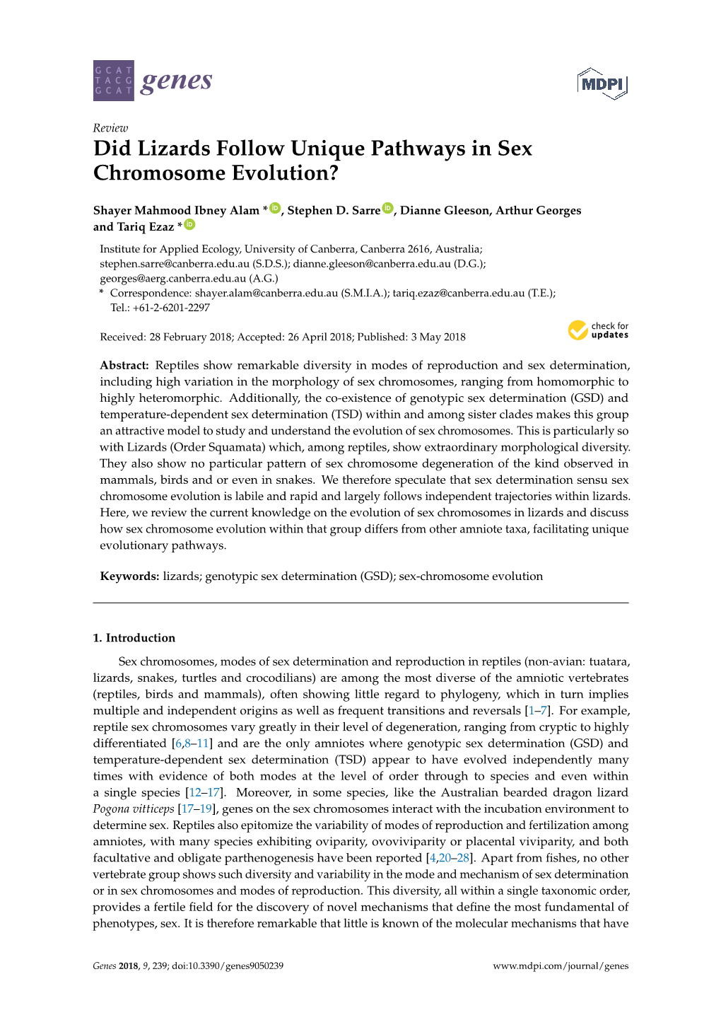 Did Lizards Follow Unique Pathways in Sex Chromosome Evolution?