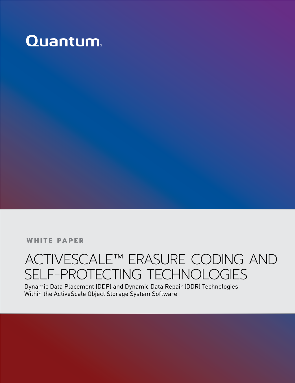 Activescale Erasure Coding and Self-Protecting