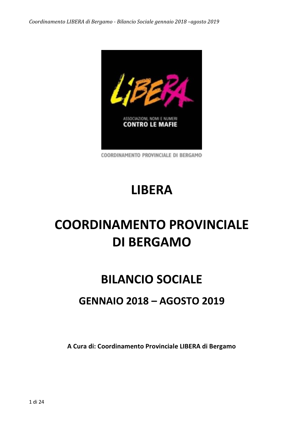 Libera Coordinamento Provinciale Di Bergamo