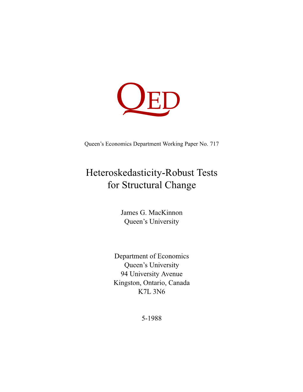 Heteroskedasticity-Robust Tests for Structural Change