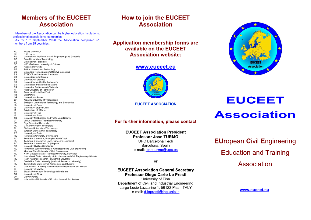 Leaflet EUCEET Association