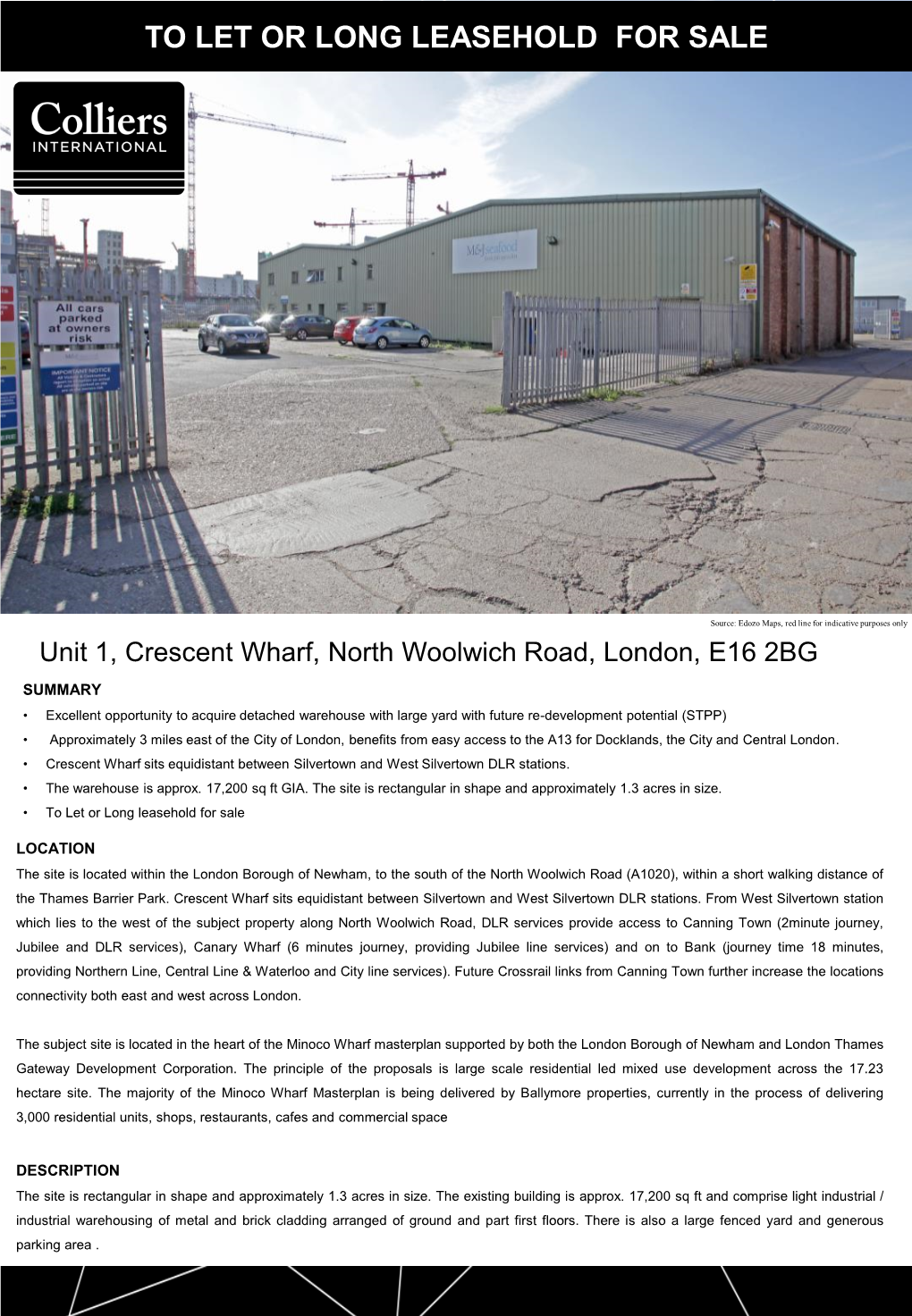 To Let Or Long Leasehold for Sale