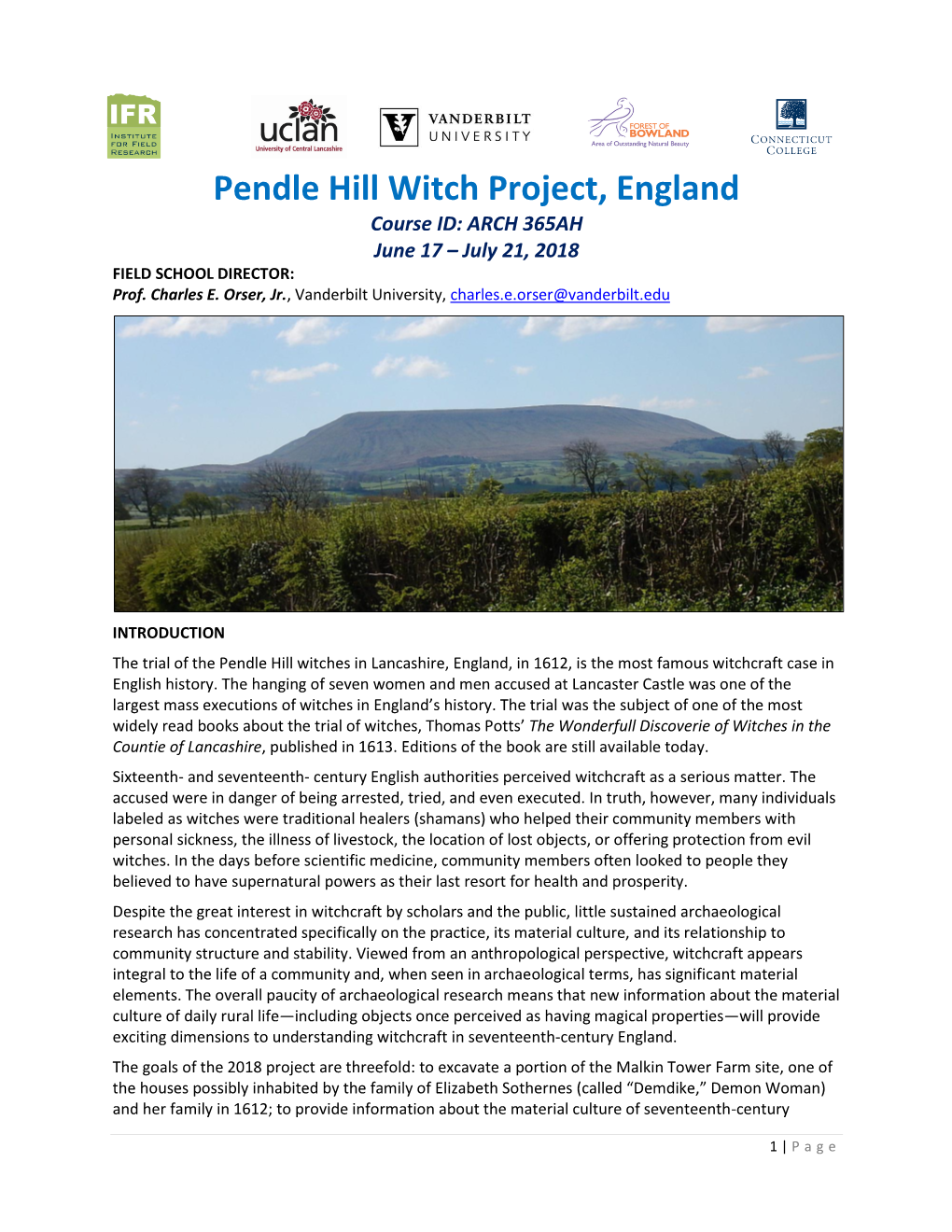 Syllabus-UK Pendle Witch 2018