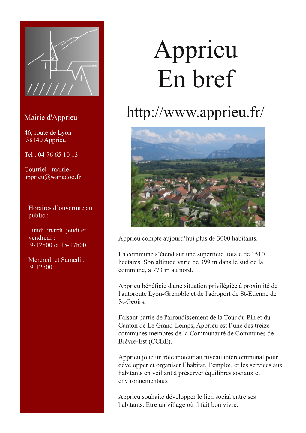 Apprieu En Bref