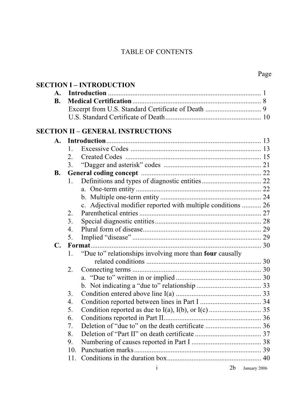 Instruction Manual Part 2B Table of Contents (Continued)