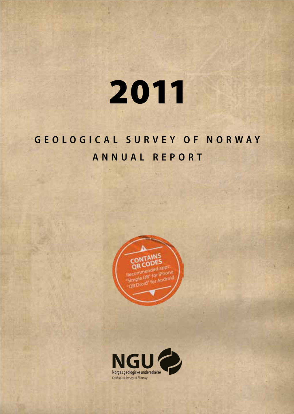 Geological Survey of Norway Annual Report NGU PO Box 6315 Sluppen NO-7491 Trondheim