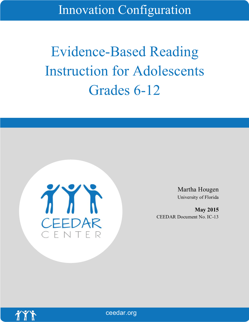 Evidence-Based Reading Instruction for Adolescents Grades 6-12