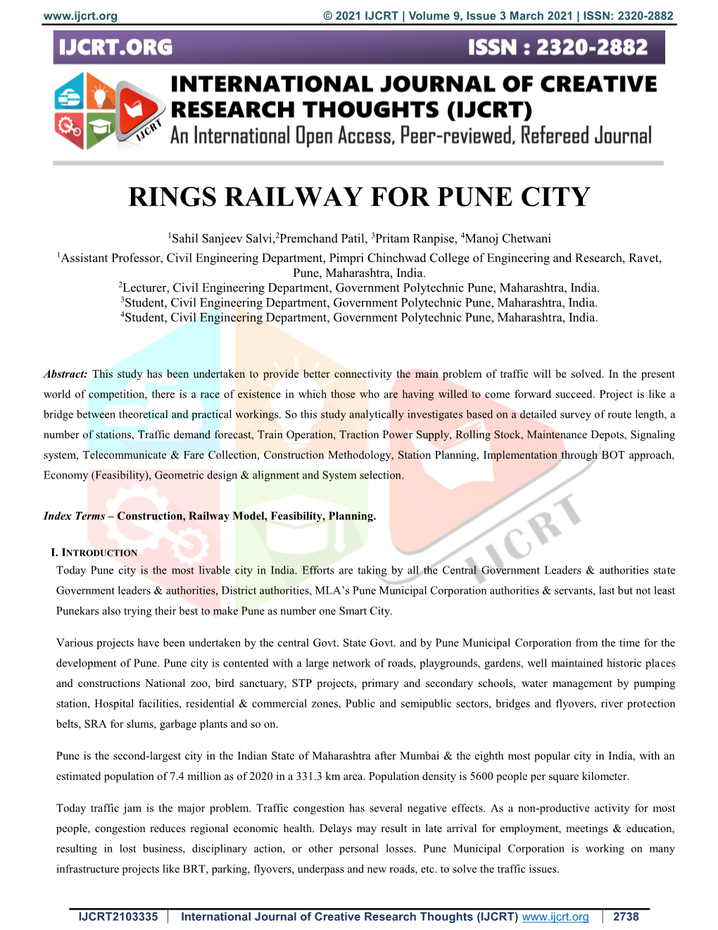 Rings Railway for Pune City