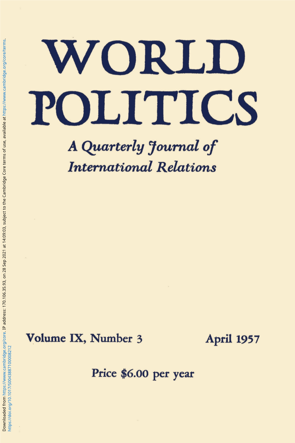 Aquarterly Journal Of