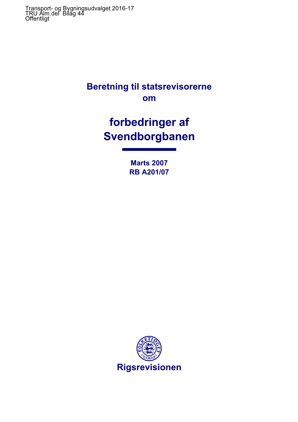 Forbedringer Af Svendborgbanen