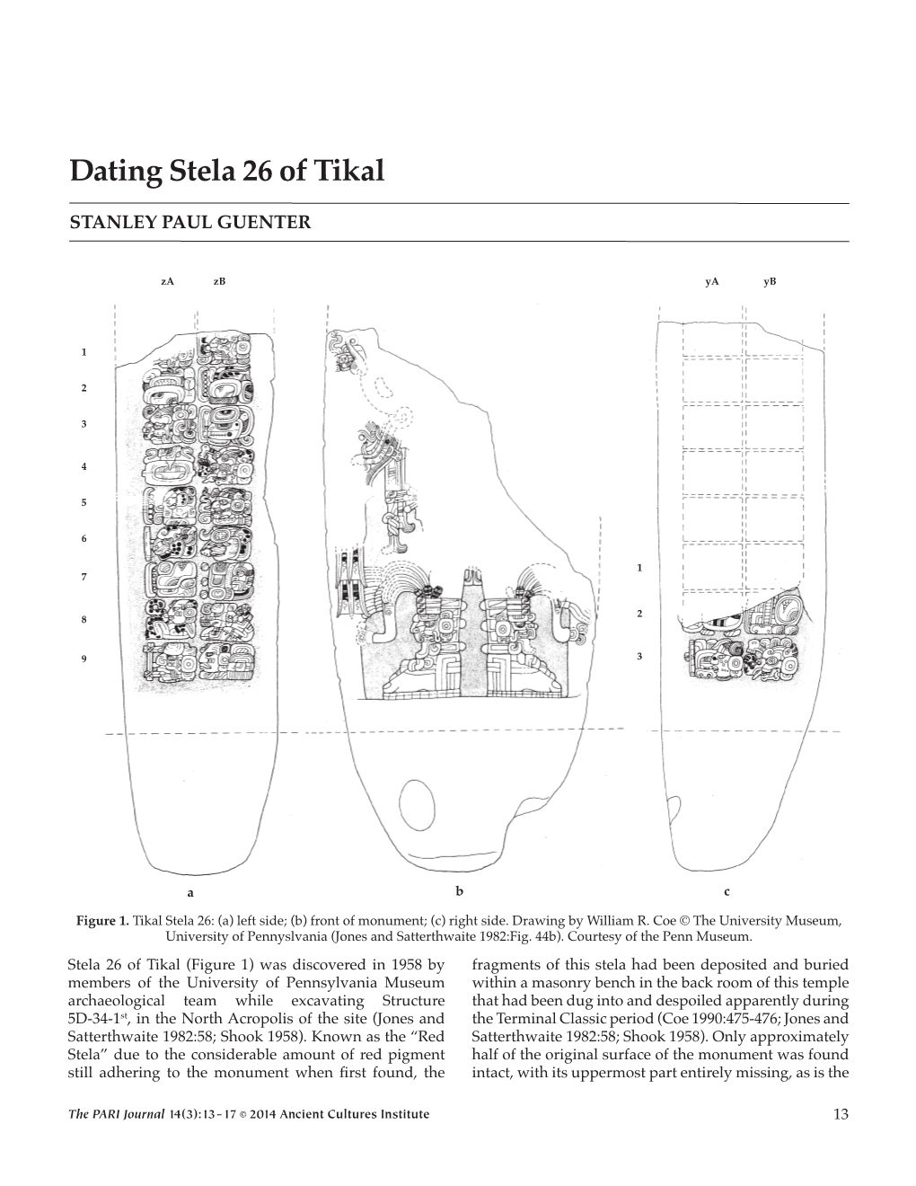 Dating Stela 26 of Tikal