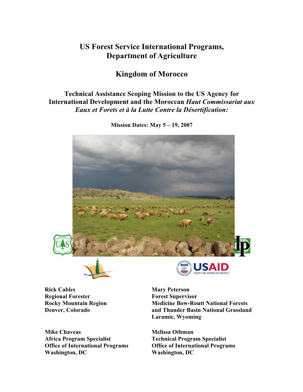 US Forest Service International Programs, Department of Agriculture