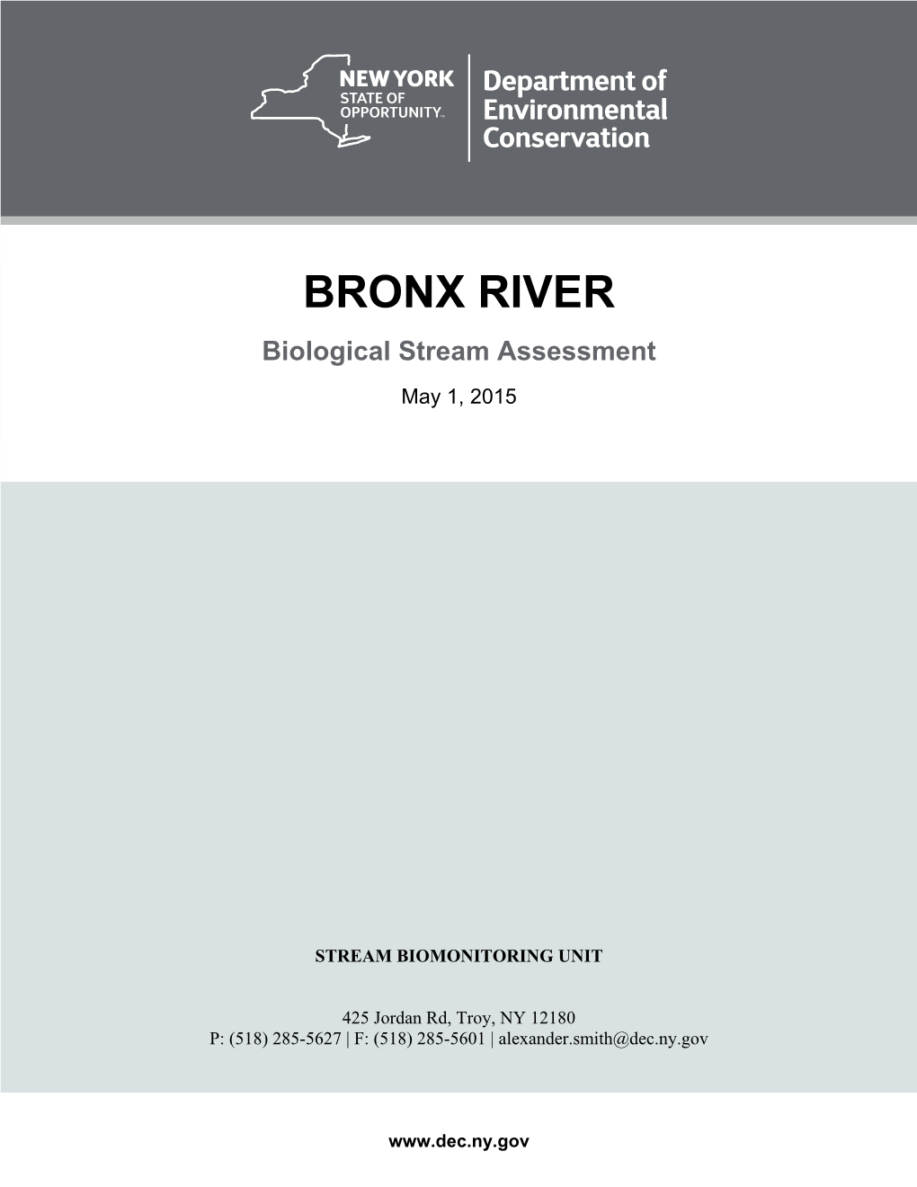 Bronx River, 2015