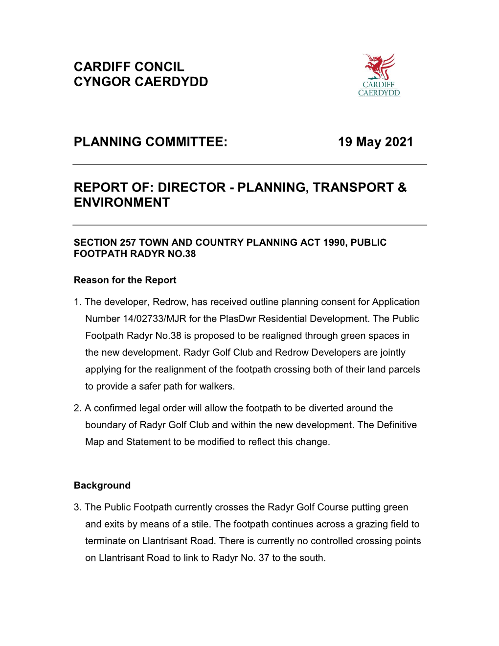 Cardiff Concil Cyngor Caerdydd Planning