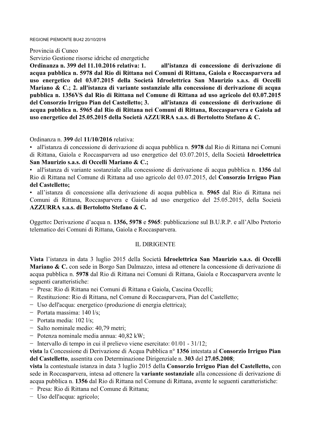 Aa Aa Provincia Di Cuneo 2016-10-12 56348 Pdf