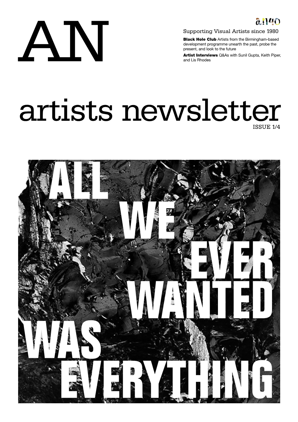 Artists Newsletter #1 the 1980S