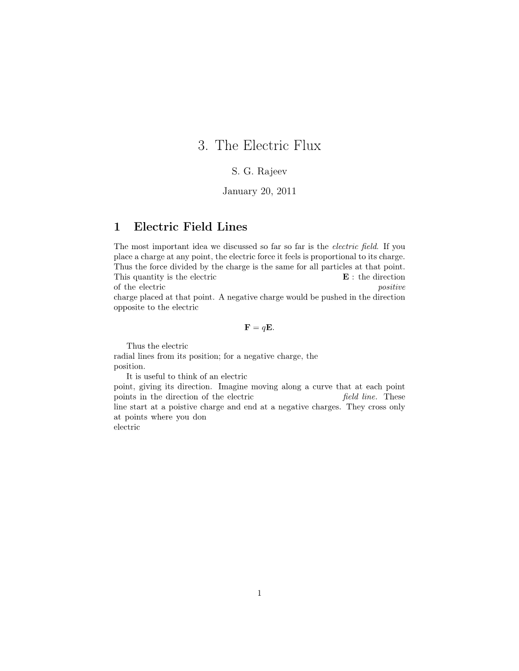 3. the Electric Flux