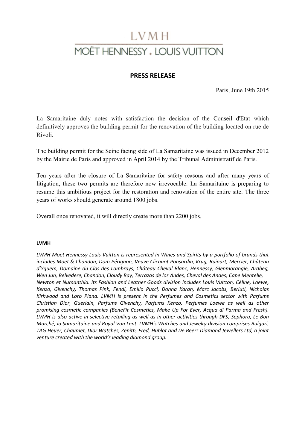 Press Release