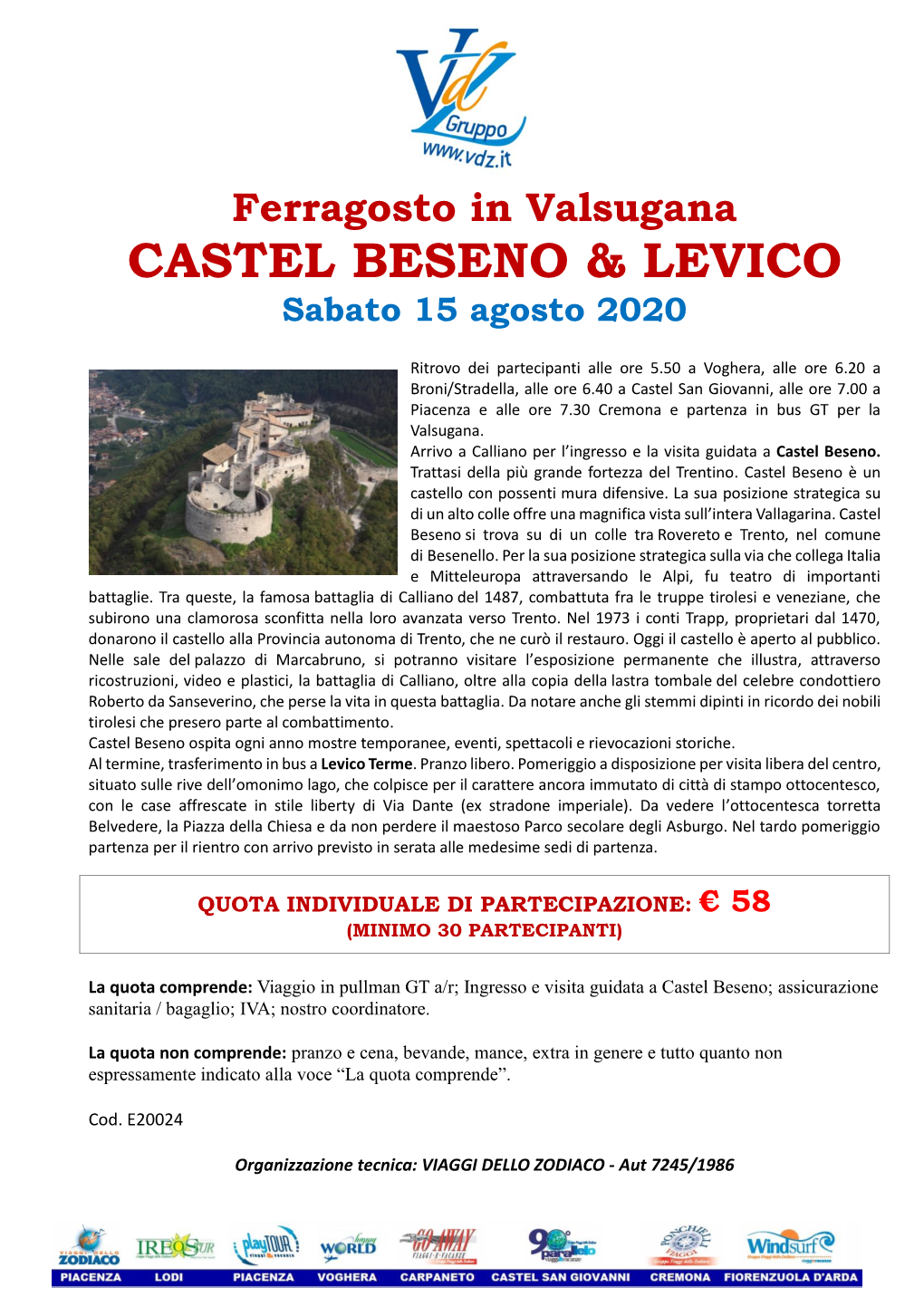 Castel Beseno & Levico