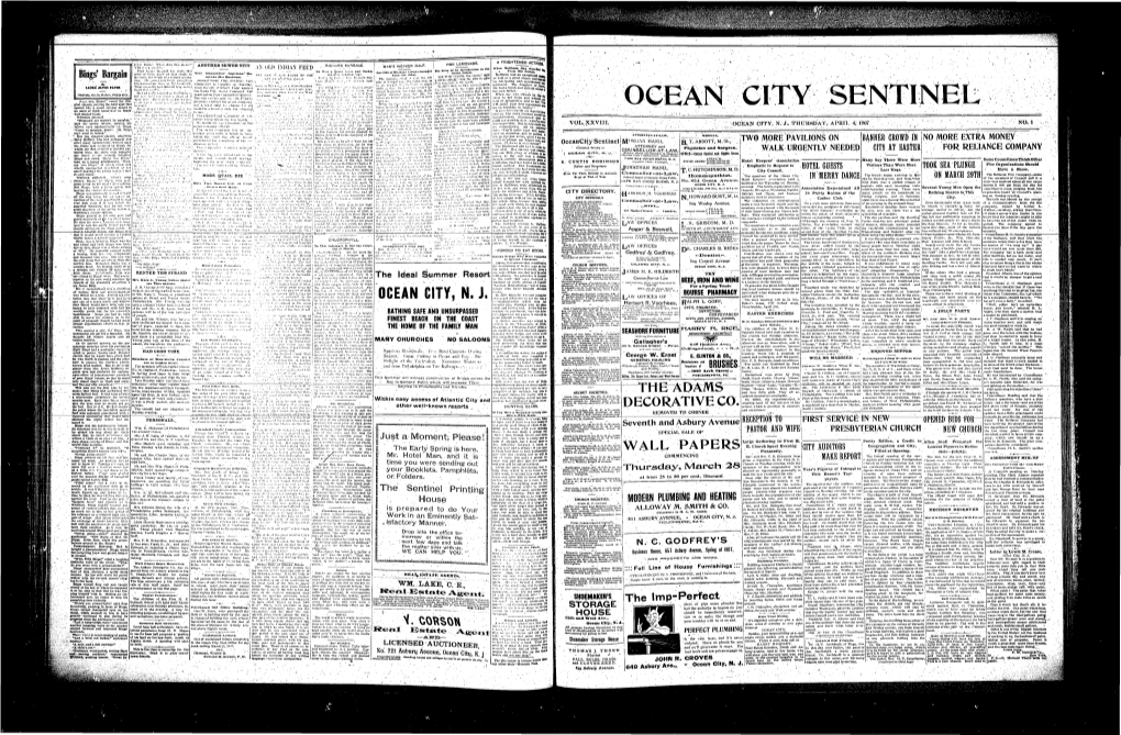 OCEAN CITY, N. J, of Llenry.KI'ietz, of the Syrr Hotel I;,Tf I),T.Re Wasa Sieinly Downpour from •:-•.- :••• :!I" ••!.;; Lr.-N of I..-:R Broth- Uonuu, Jtfurttjr