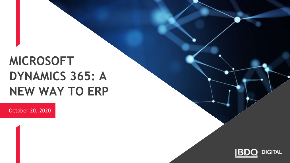 Microsoft Dynamics 365: a New Way to Erp