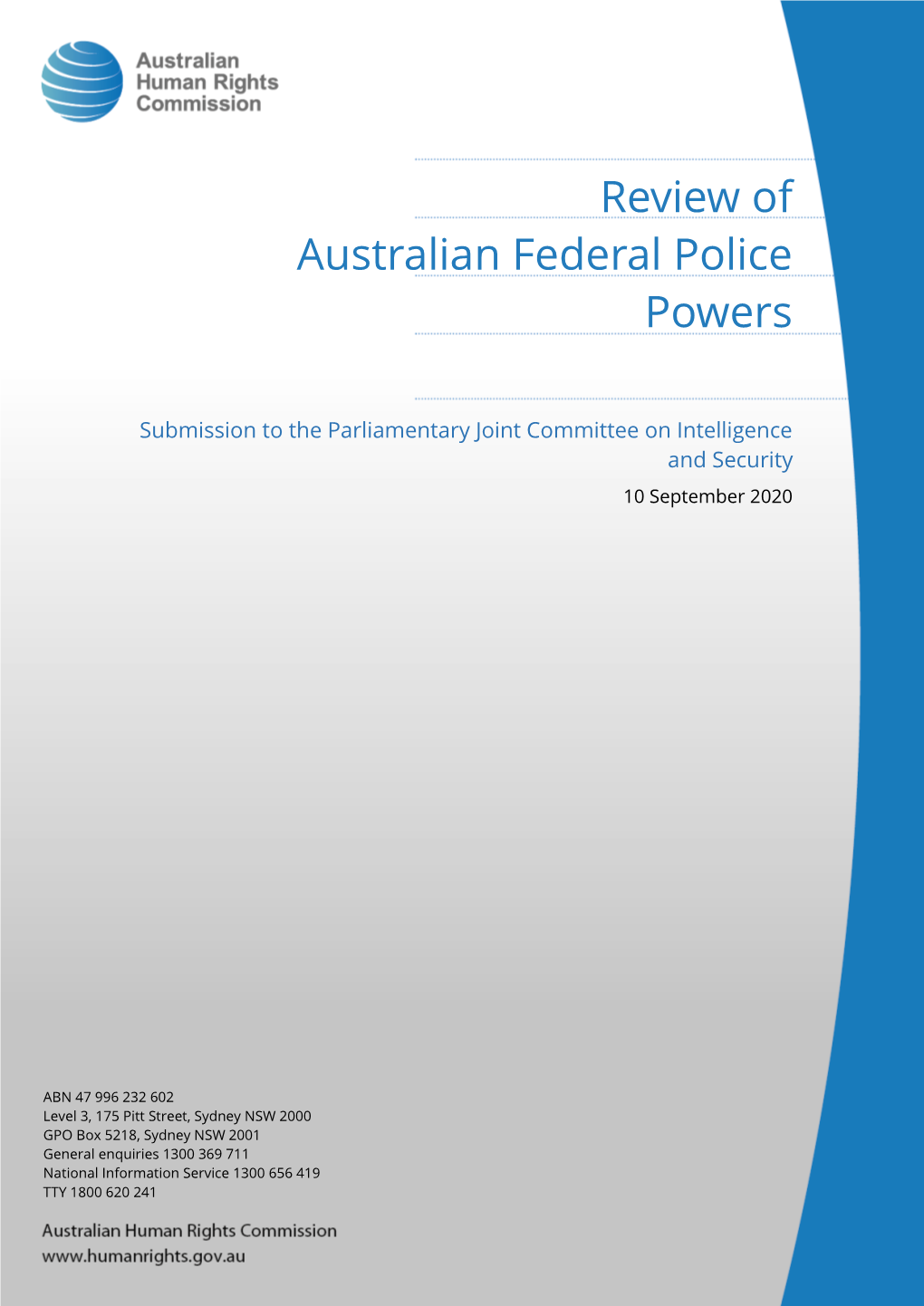 Review of Australian Federal Police Powers