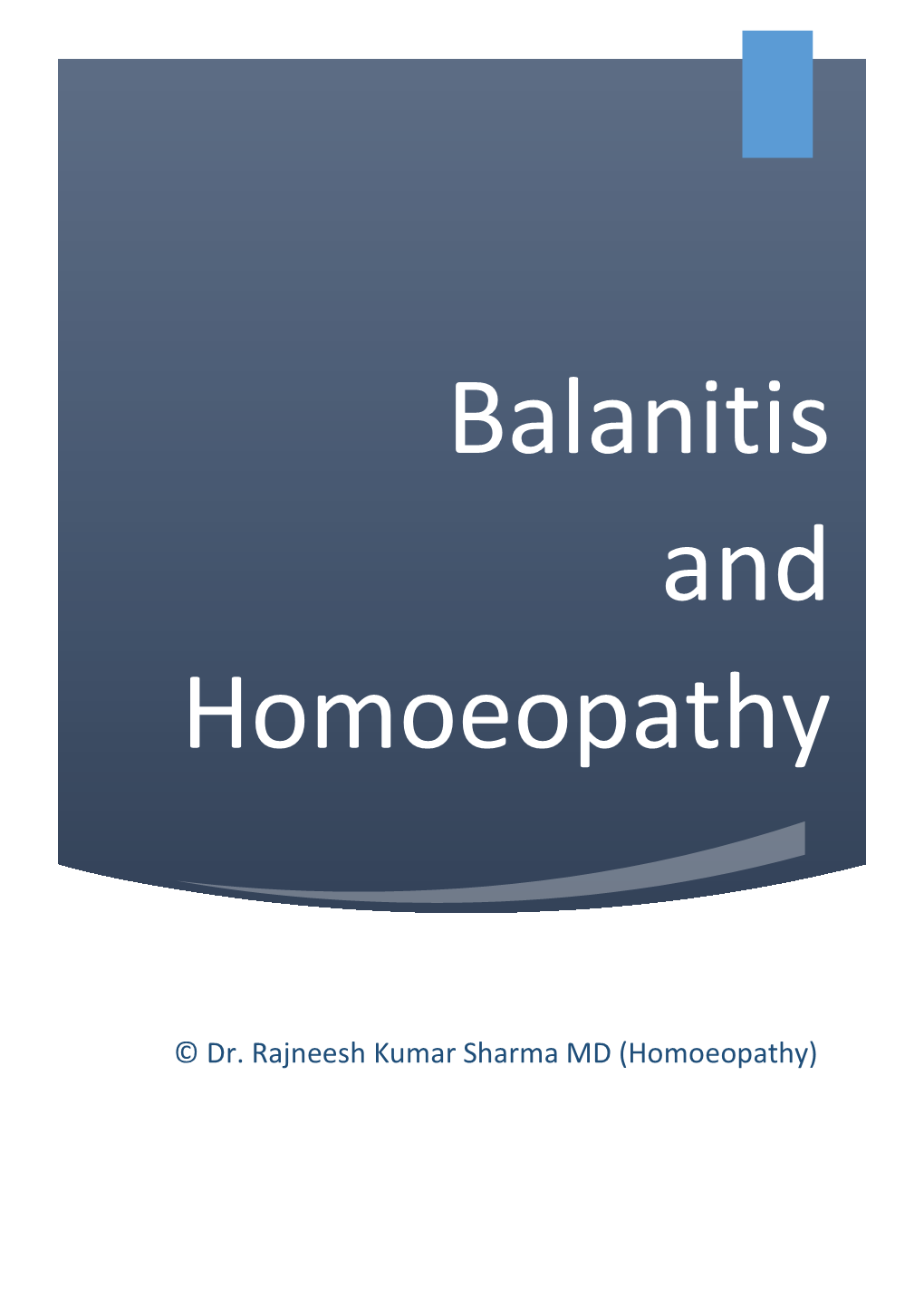 Balanitis and Homoeopathy