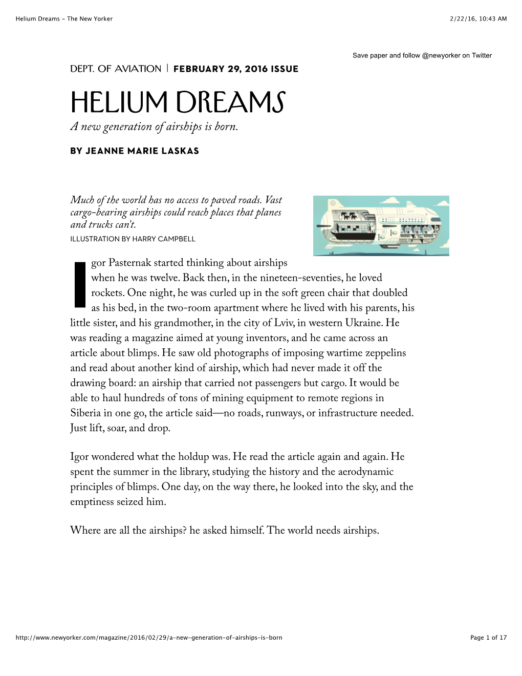 Helium Dreams - the New Yorker 2/22/16, 10:43 AM