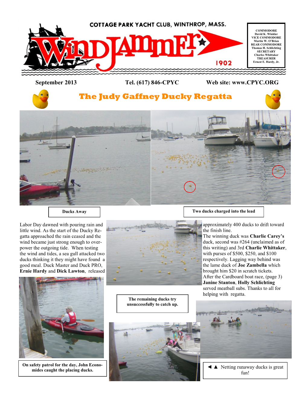 The Judy Gaffney Ducky Regatta