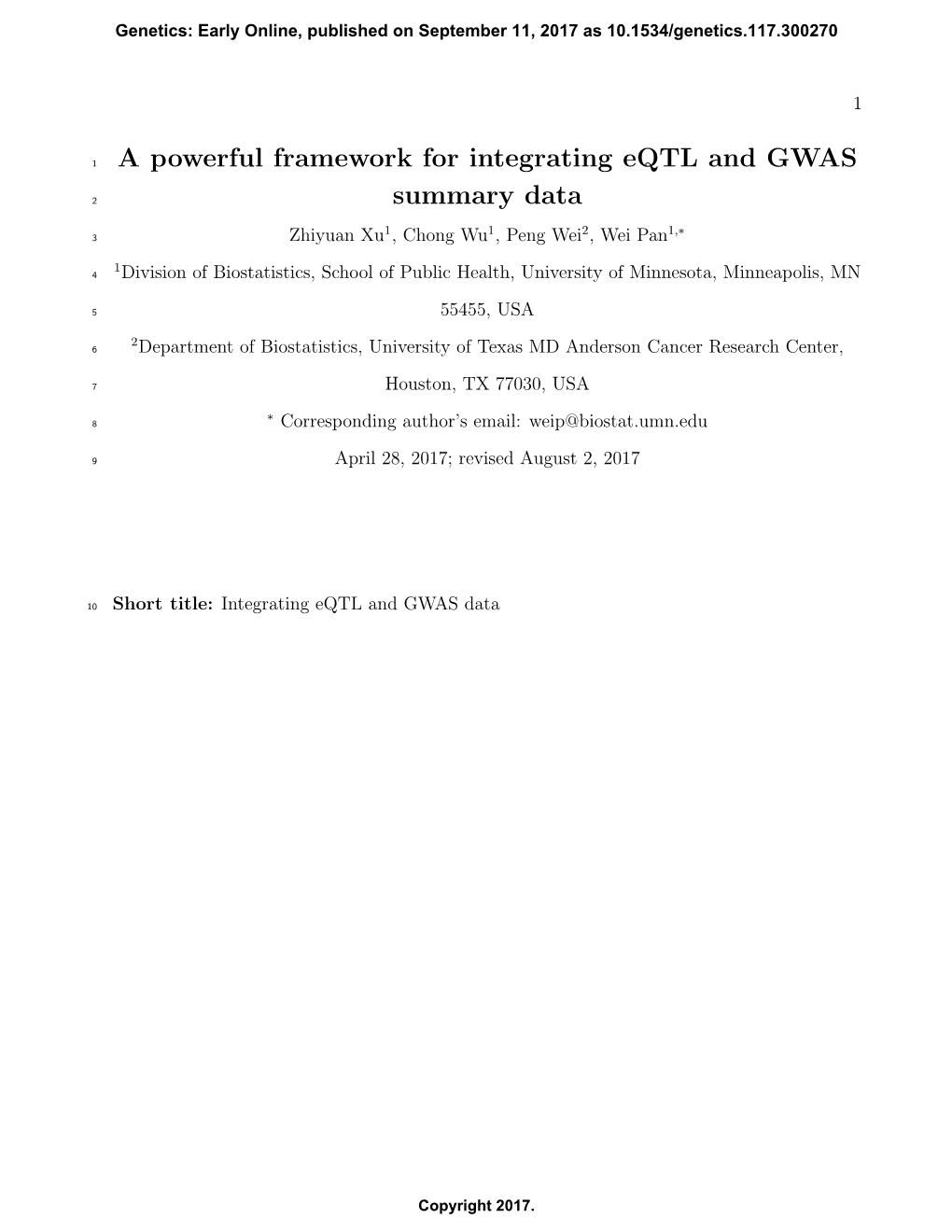 A Powerful Framework for Integrating Eqtl and GWAS Summary Data