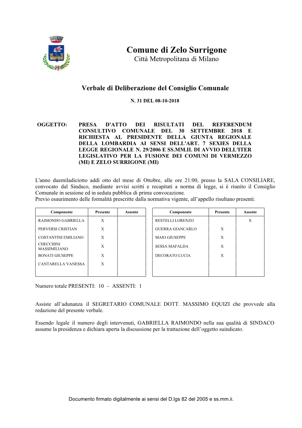 Comune Di Zelo Surrigone Città Metropolitana Di Milano