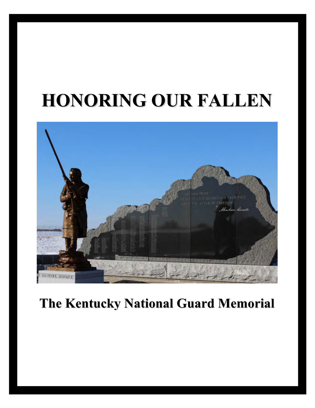 Honoring Our Fallen