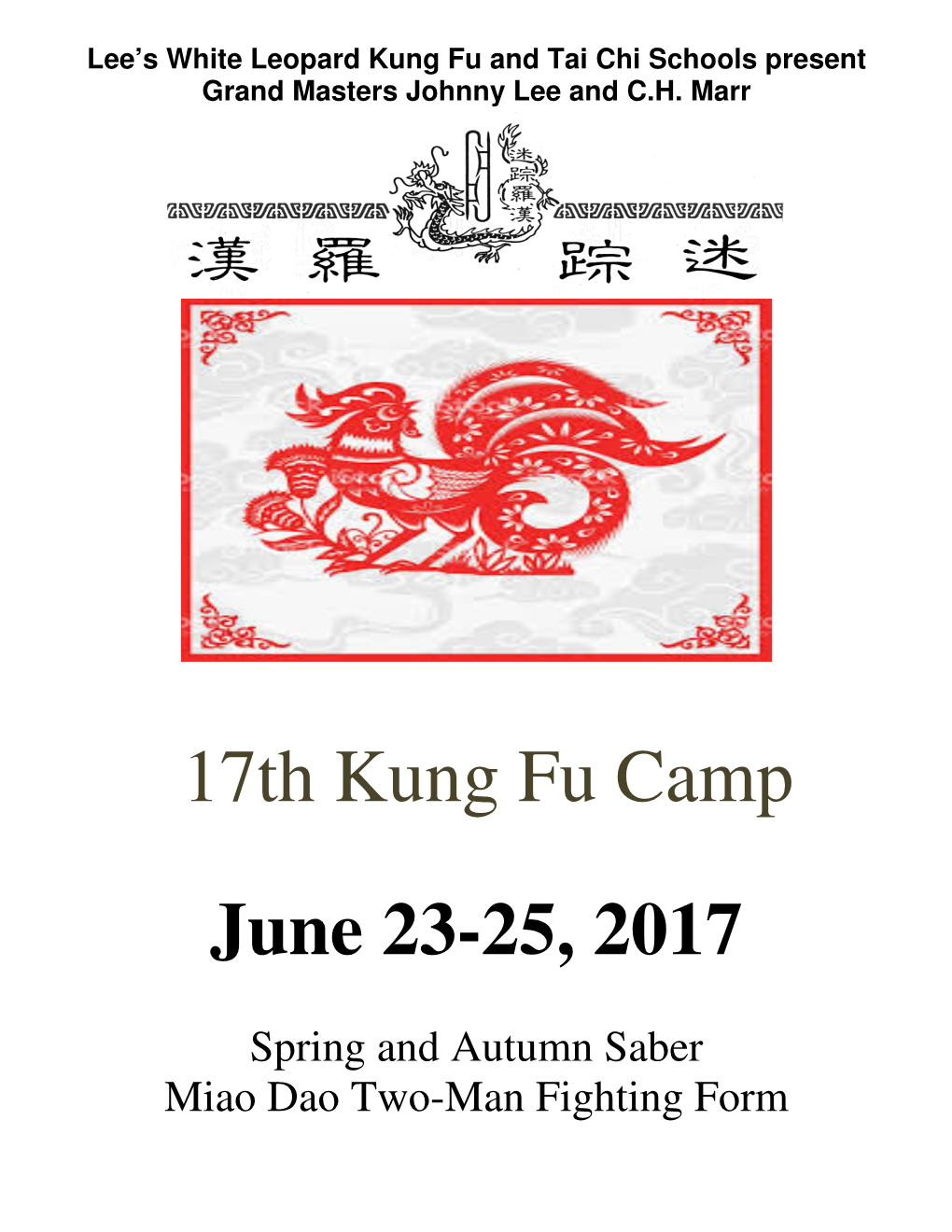 Year of Rooster KFC 2017 Registration.Docx