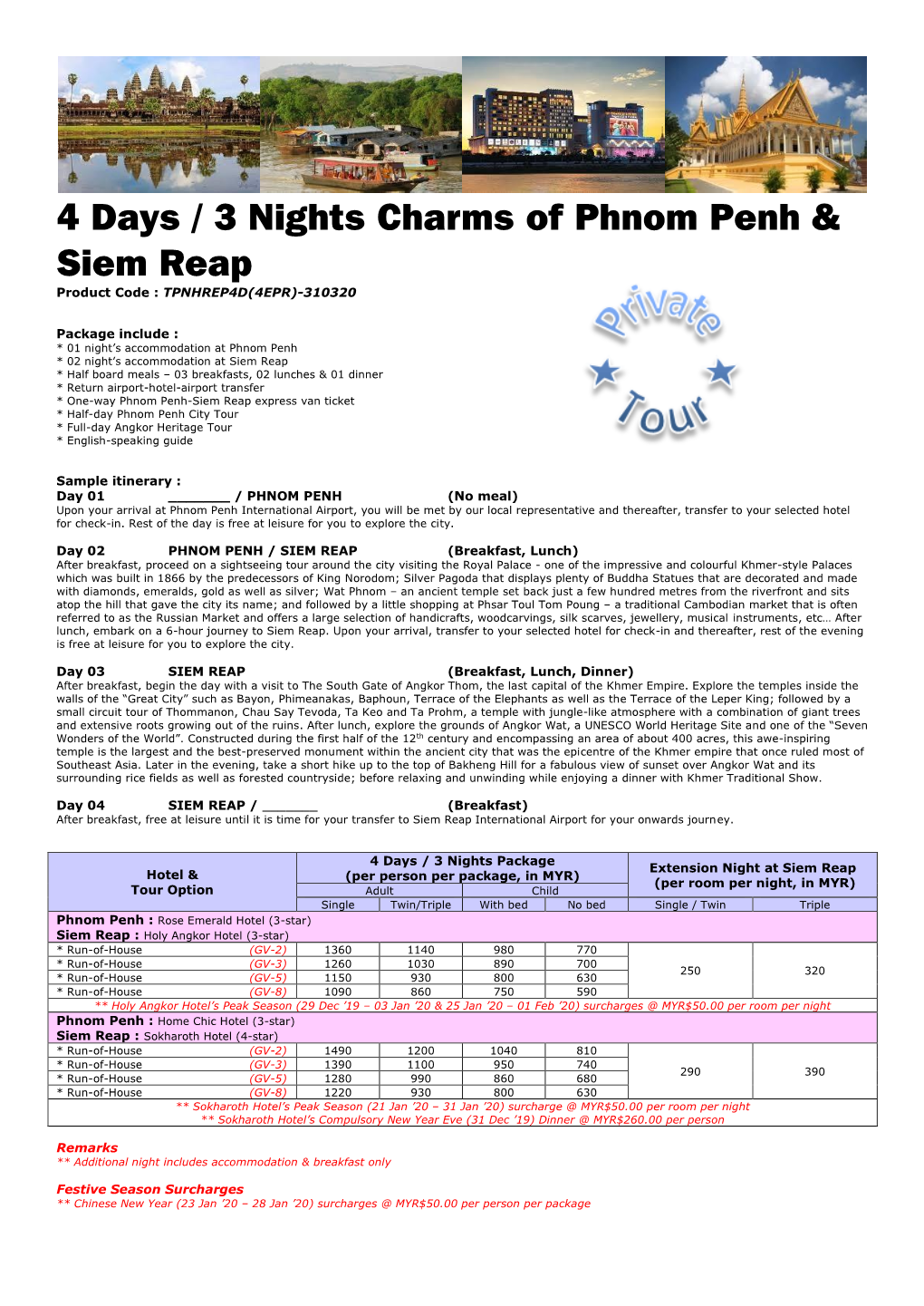 4 Days / 3 Nights Charms of Phnom Penh & Siem Reap