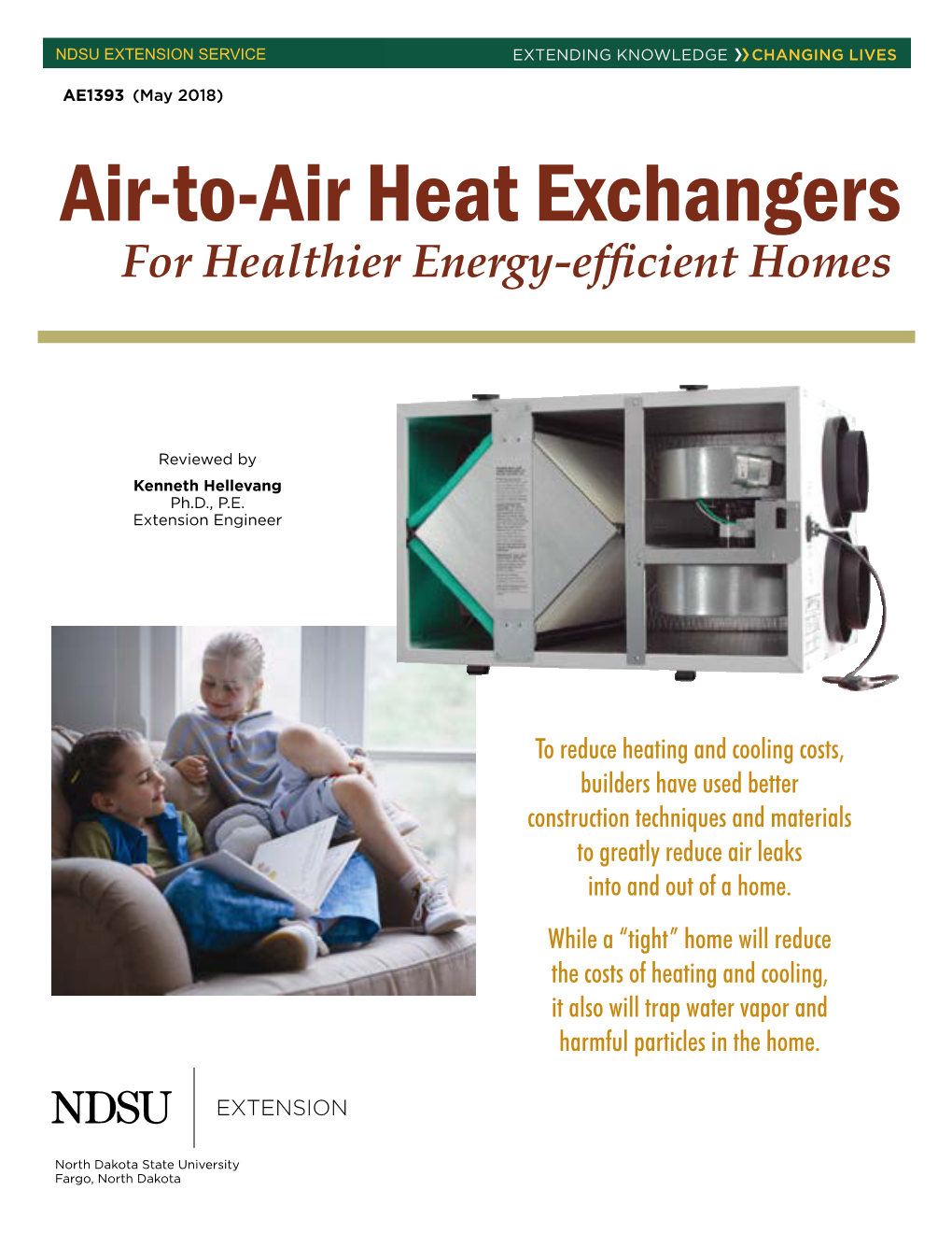 Air-To-Air Heat Exchangers for Healthier Energy-Efficient Homes