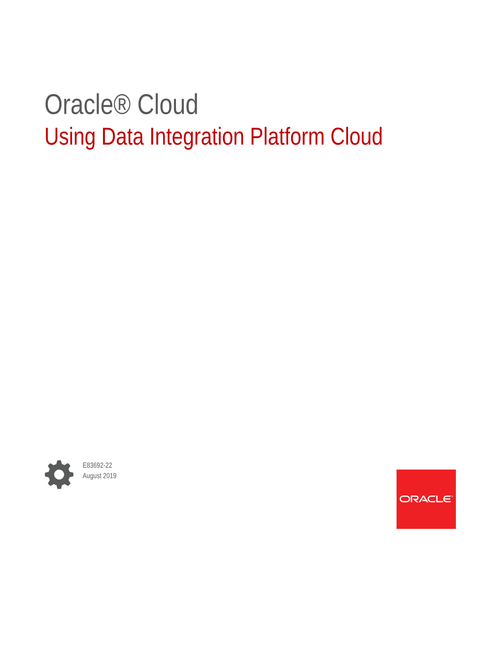 Using Data Integration Platform Cloud