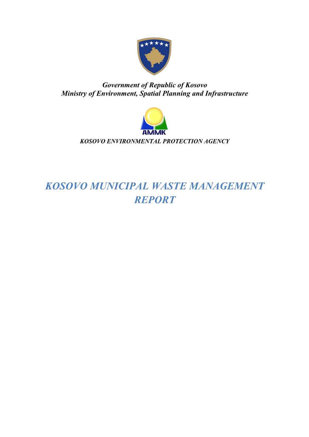 Kosovo Municipal Waste Management Report