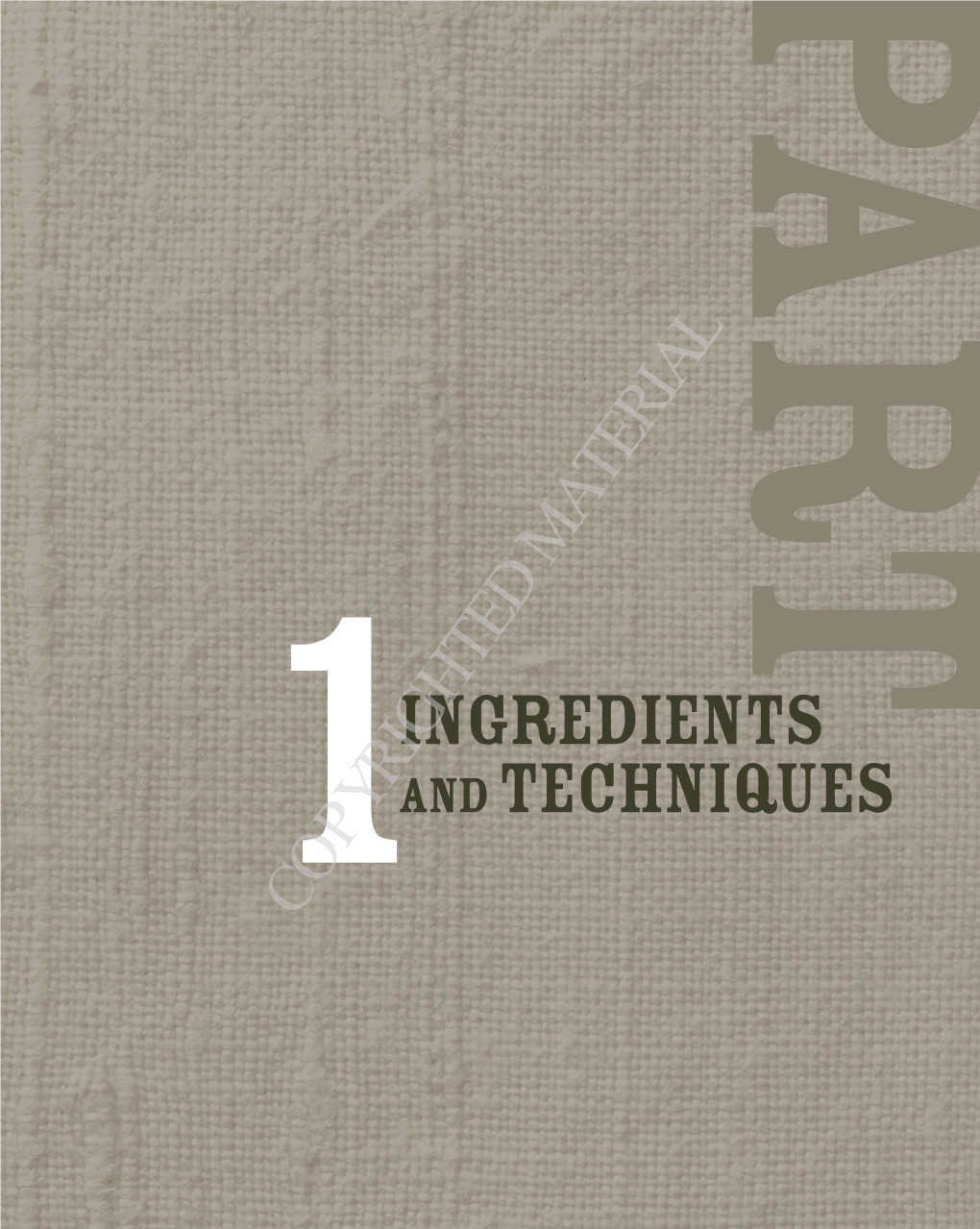 1INGREDIENTS Andtechniques