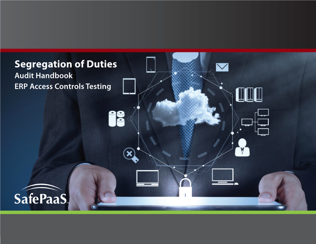 Segregation of Duties Audit Handbook ERP Access Controls Testing Auditing Enterprise Applications for Segregation of Duties Risks