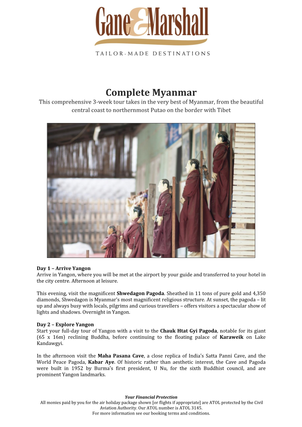 Complete Myanmar Holiday Itinerary