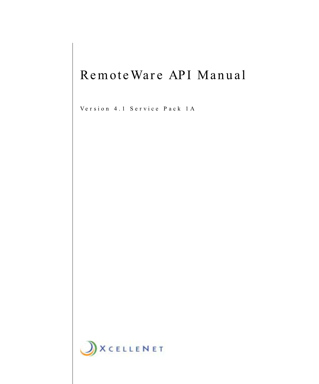 Remoteware API Manual