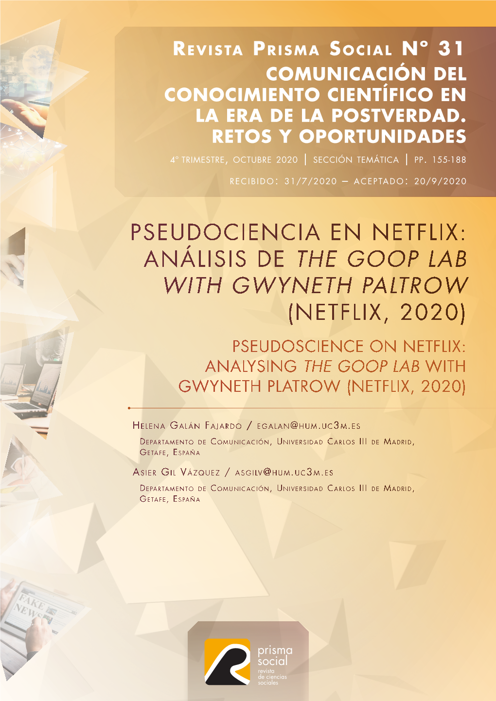 Pseudociencia En Netflix: Análisis De the Goop Lab with Gwyneth Paltrow