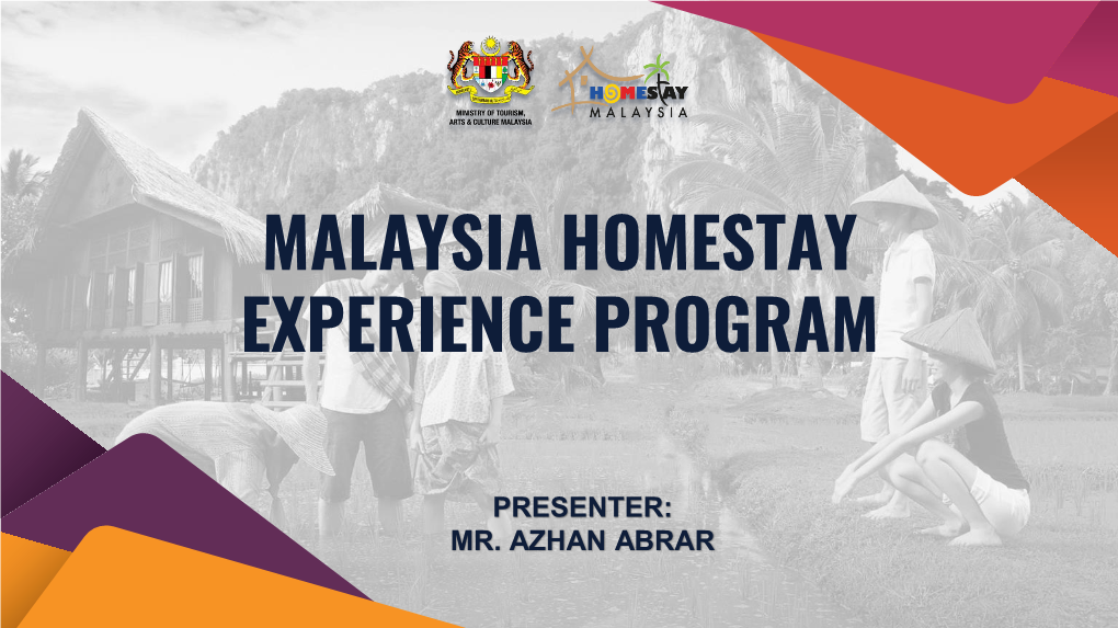 Malaysia Homestay Experience Program