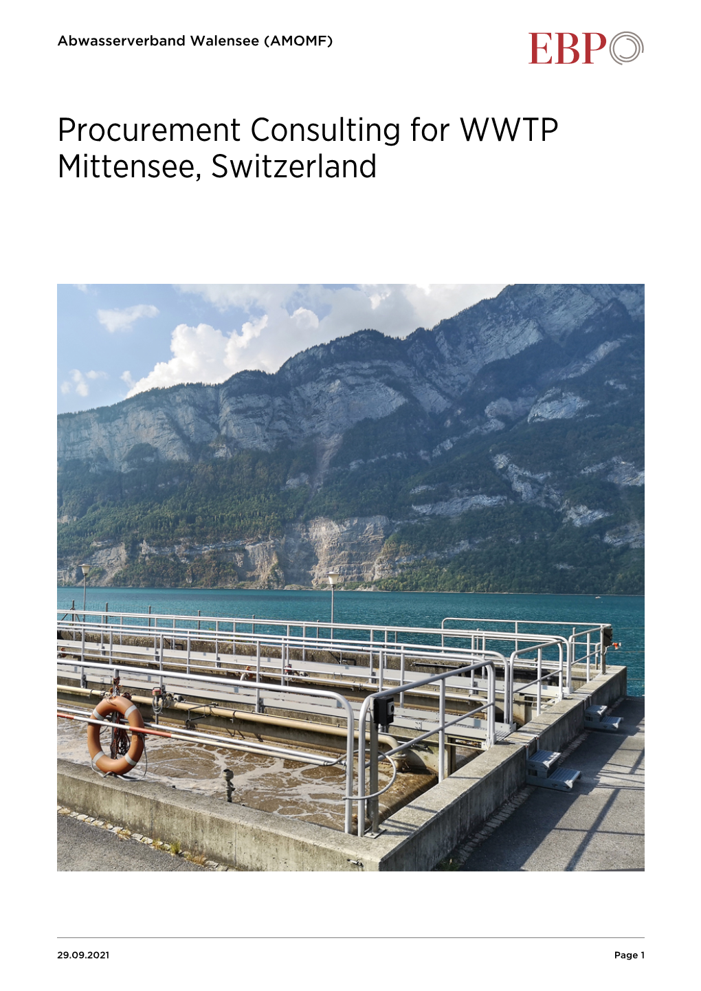 Procurement Consulting for WWTP Mittensee, Switzerland