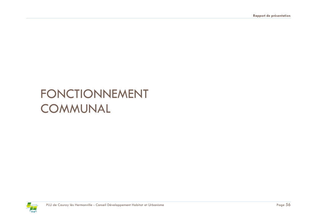 Fonctionnement Communal